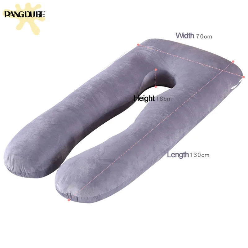 PANGDUBE Pregnancy Pillow 130*70cm Sleeping Waist Pillow for Pregnant