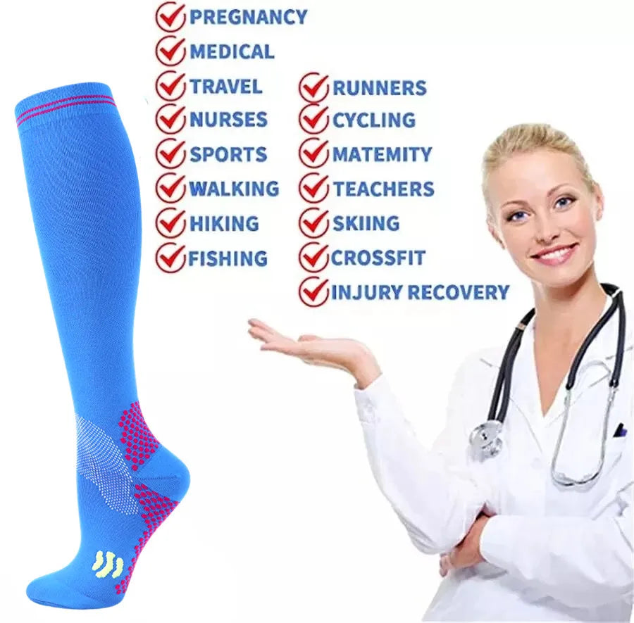 Compression Socks 20-30 Mmhg Medical Nursing Stockings Best For Flight