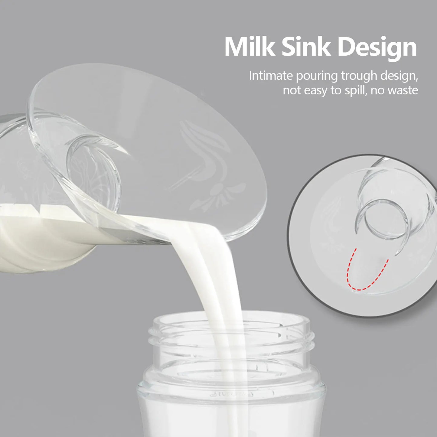 Portable silicone hand breast pump Breast milk reservoir Maternity