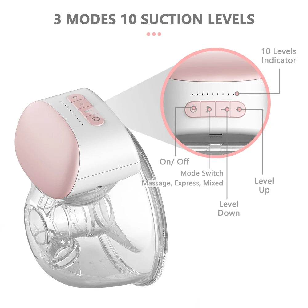 Homesen Wearable Breast Pump Hands Free Electric Single Portable