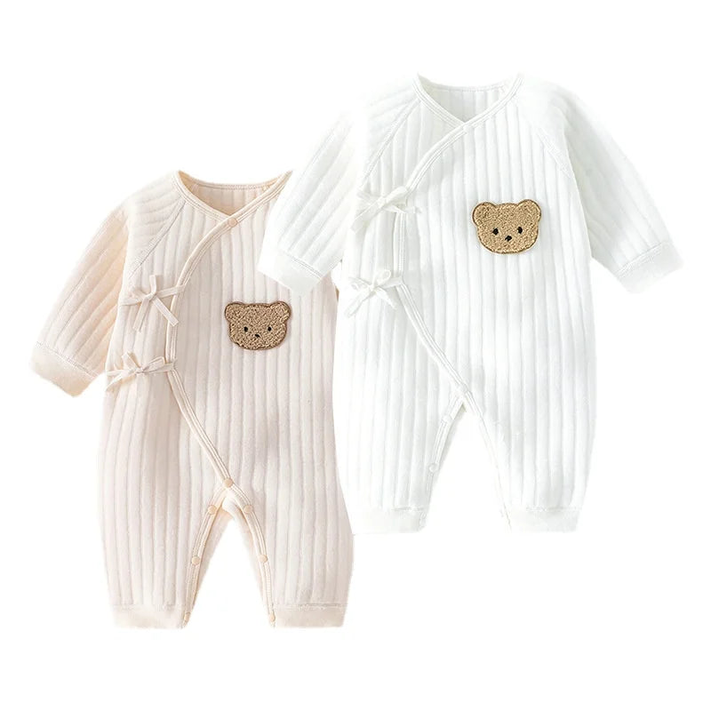 Boys Girls Bodysuit Newborn Onesie Clothes Cotton Toddler Home Wear