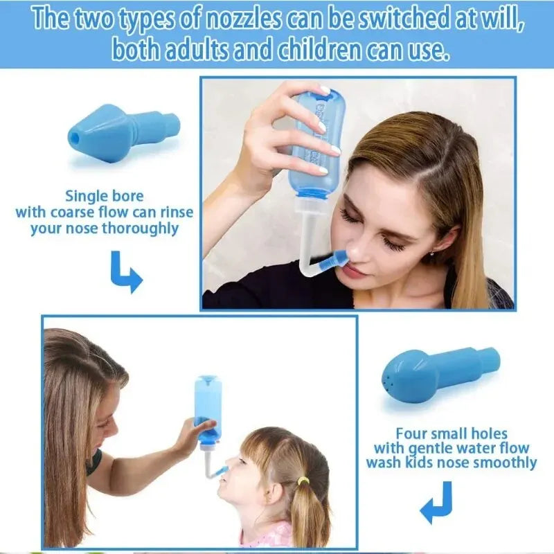 Manual Nasal Irrigator for Nasal Congestion, Household Adult Nasal